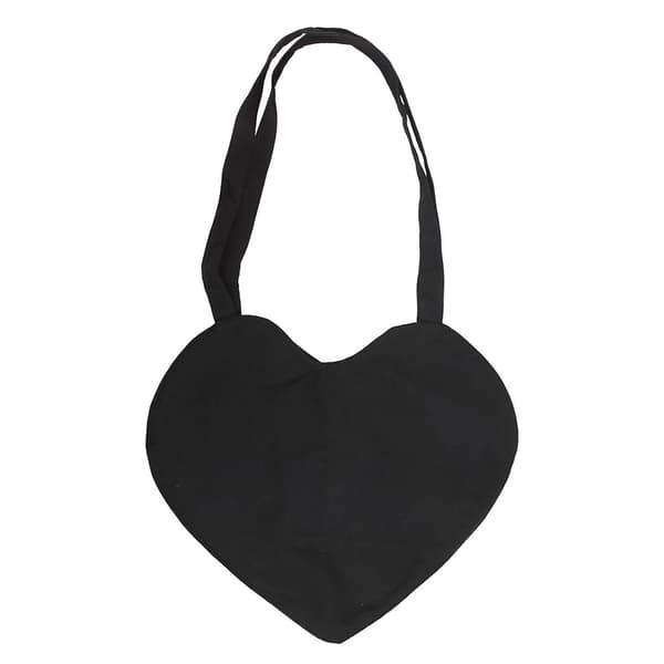 Something Different Spiderweb Heart Satin Tote Bag One Size Svart Black One Size
