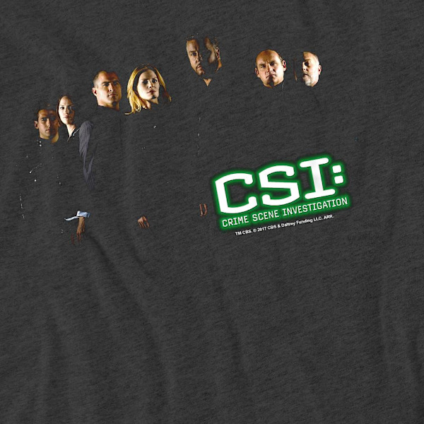 CSI Unisex Vuxen Shadow Cast T-Shirt S Kolgrå Charcoal S