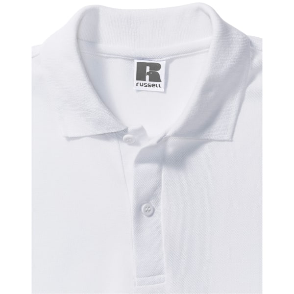 Russell Herr Classic Polycotton Polotröja 6XL Vit White 6XL