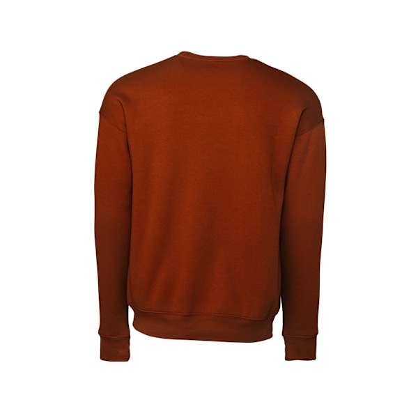 Bella + Canvas Unisex Vuxen Fleece Drop Shoulder Sweatshirt L B Brick L