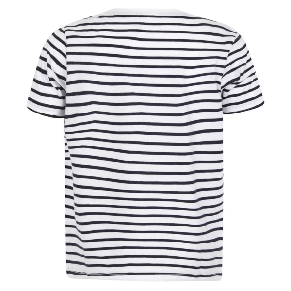 Skinni Minni Barn/Barn Striped T-Shirt 9-10 År Vit/Ox White/Oxford Navy 9-10 Years