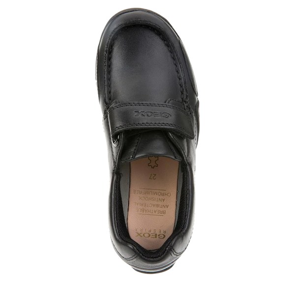 Geox Pojkar Snake Loafer Lackläder Mockasin Skolskor 1.5 Black 1.5 UK