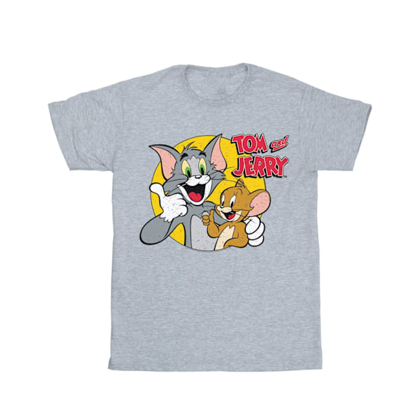 Tom And Jerry Herr T-shirt Tummen Upp 3XL Sports Grey Sports Grey 3XL