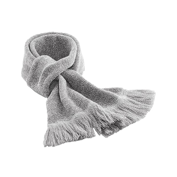 Beechfield Unisex Vuxen Klassisk Stickad Vinterhalsduk En Storlek H Heather Grey One Size