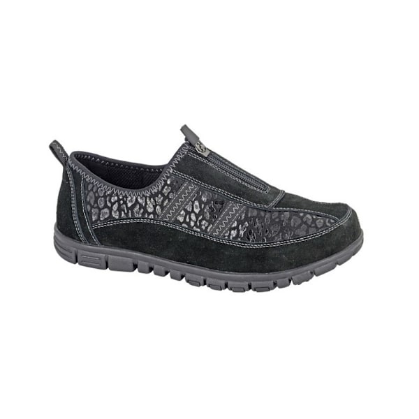 Boulevard Dam/Dam Suede Extra Wide Tränare 5 UK Svart Black 5 UK
