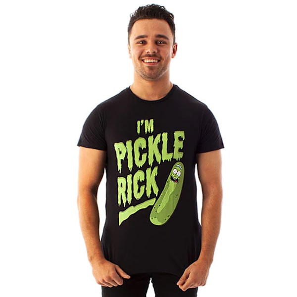 Rick And Morty Herr I´m Pickle Rick Kortärmad T-Shirt XL Bl Black/Green XL