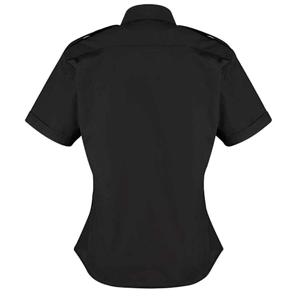 Premier Dam/Dam Short-Sleeved Pilot Shirt 26 UK Svart Black 26 UK