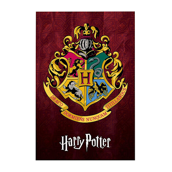 Harry Potter Hogwarts Crest Poster 61cm x 91.5cm Flerfärgad Multicoloured 61cm x 91.5cm