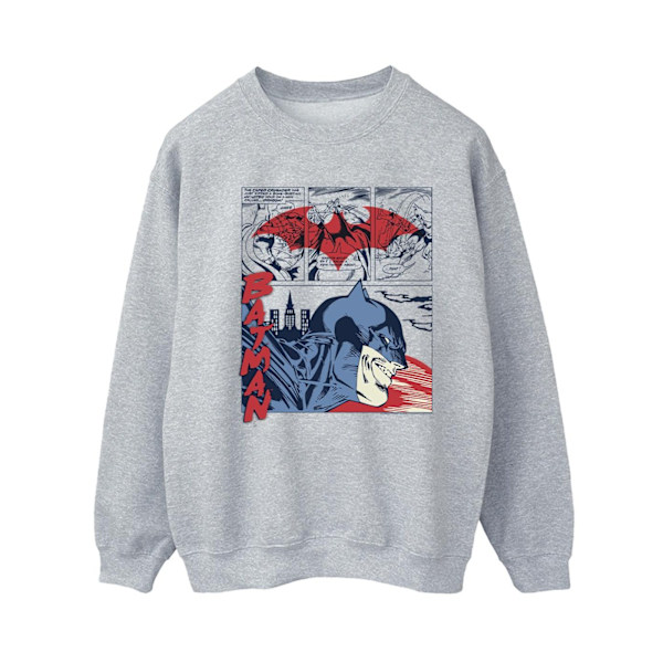 DC Comics Dam/Kvinnor Batman Serietidning Sweatshirt M Sport Sports Grey M