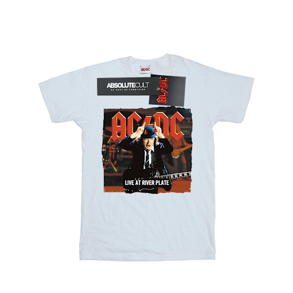 AC/DC Dam/Kvinnor Live At River Plate Columbia Records Bomull White M