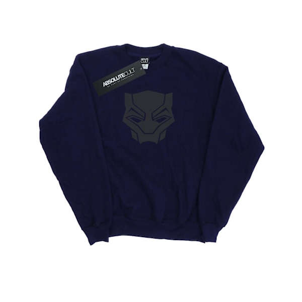 Marvel Herr Svart Panter Svart På Svart Sweatshirt 3XL Marinblå Navy Blue 3XL