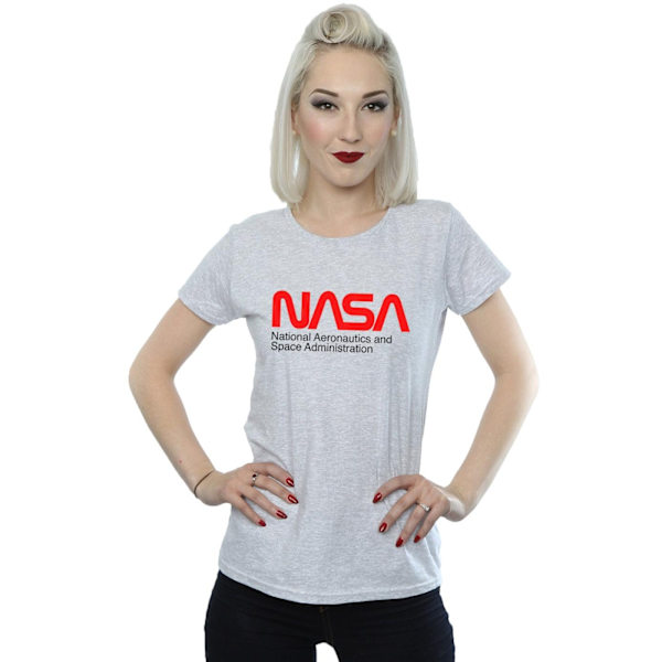 NASA Dam/Kvinnor Aeronautics And Space Bomull T-Shirt M Sport Sports Grey M