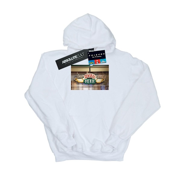 Friends Girls Central Perk Foto Hoodie 12-13 År Vit White 12-13 Years