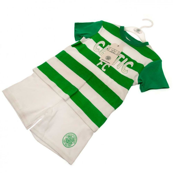 Celtic FC Baby T-Shirt & Shorts Set 3-6 månader Vit/Grön White/Green 3-6 Months