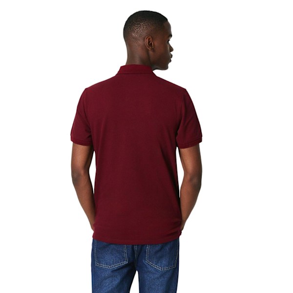 Maine Mens Pique Washed Polo Shirt XXL Burgundy Burgundy XXL