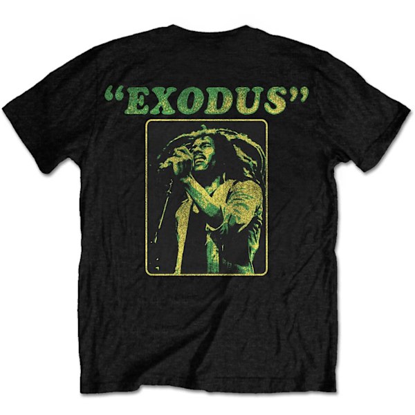 Bob Marley Unisex Adult Exodus Back Print T-Shirt L Svart Black L