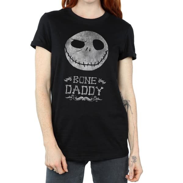 Disney Dam/Damer Nightmare Before Christmas Bone Daddy Bomull Black L