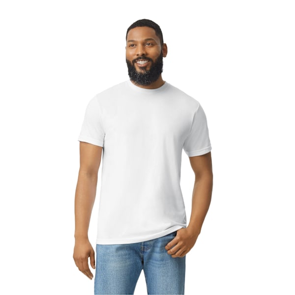 Gildan Softstyle CVC T-shirt 4XL Vit White 4XL