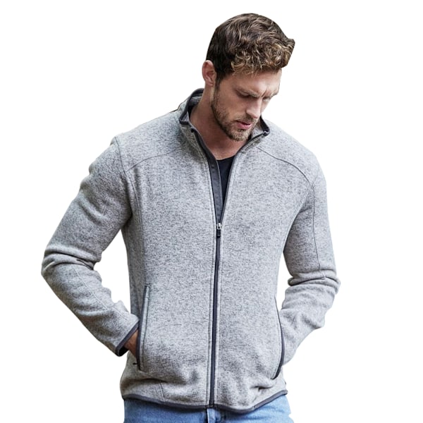 Tee Jays Aspen Full Zip Jacka XL Grå Melange Grey Melange XL
