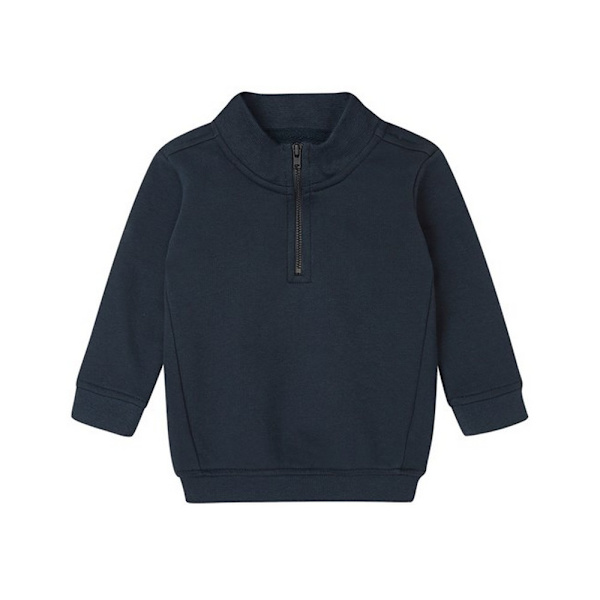 Babybugz Baby Quarter Zip Sweatshirt 12-18 månader Marinblå Navy 12-18 Months