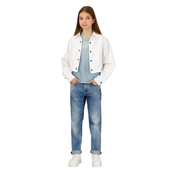 G-Star Flickors Jeans Croppad Jacka 16 År Vit White 16 Years