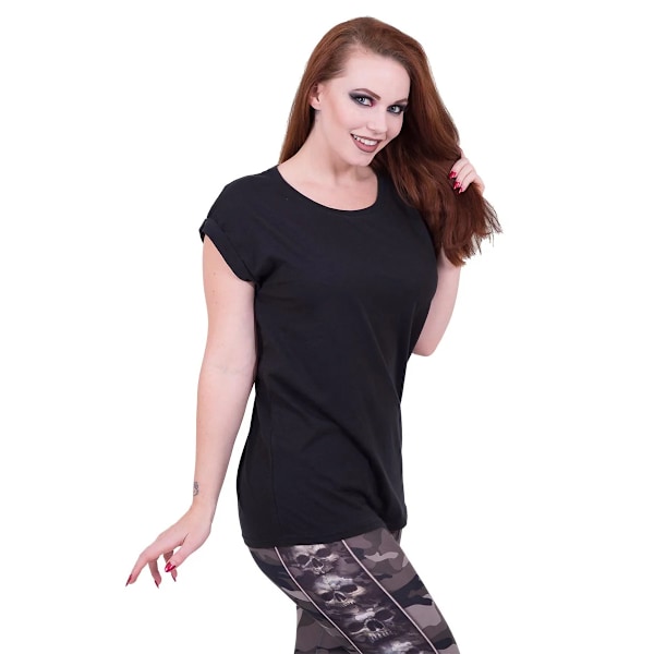 Spiral Dam/Dam Lös Passform Uppvik T-Shirt XL Svart Black XL