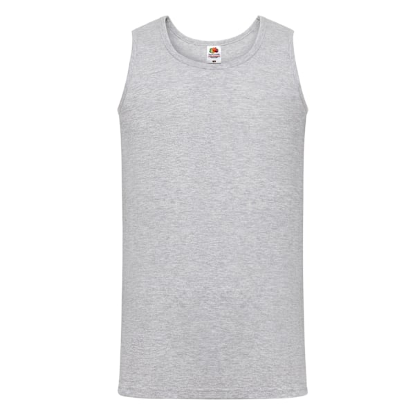 Fruit of the Loom Herrarnas Valueweight Heather Athletic Väst Topp 3X Heather Grey 3XL