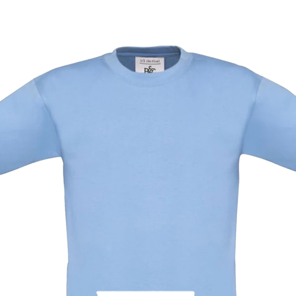 B&C Barn/Barn Exact 190 T-Shirt 5-6 år Sky Blue Sky Blue 5-6 Years