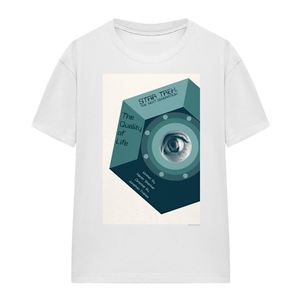 Star Trek Unisex Vuxen The Next Generation Säsong 6 Avsnitt 9 T White XXL