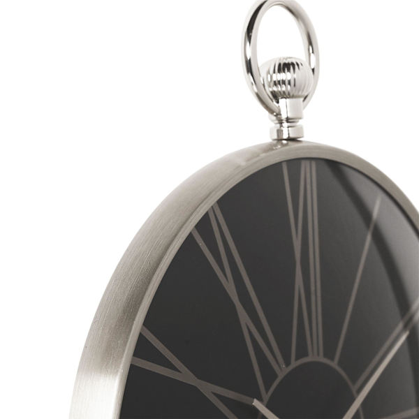 Hometime Silver Aluminium Väggklocka 32cm One Size Silver Silver One Size