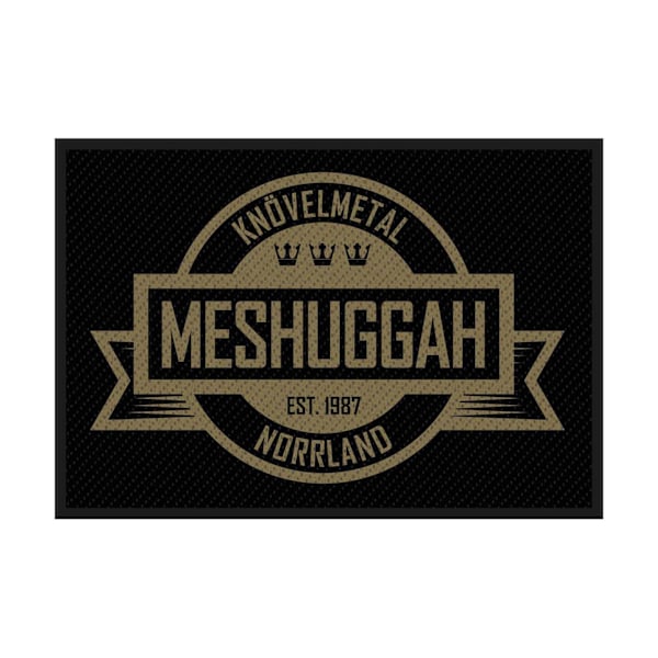Meshuggah vävd logotyplapplikation One Size Svart/Guld Black/Gold One Size