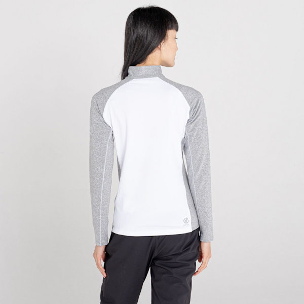 Dare 2B Dam/Kvinnor Involved II Halv Zip Midlayer 12 UK Vit White/Ash 12 UK