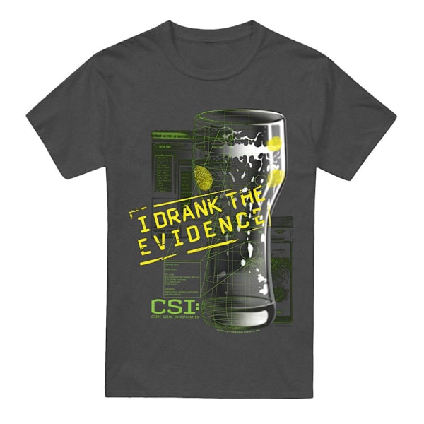 CSI Unisex Vuxen I Drack Beviset T-Shirt XL Kolgrå Charcoal XL