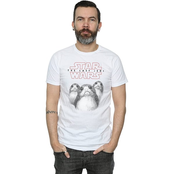 Star Wars: The Last Jedi Porg Bomull T-shirt 3XL Vit White 3XL