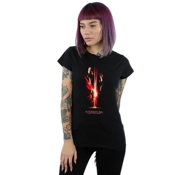 Supernatural Womens/Ladies Dawn Of Darkness T-shirt i bomull S Bl Black S