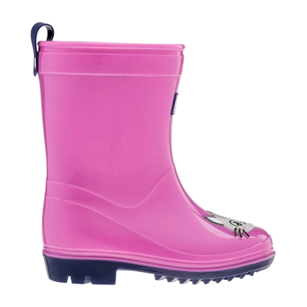 Bejo Barn/Kids Cosy Cat Wellington Stövlar 10 UK Barn Super Super Pink/Medieval Blue 10 UK Child
