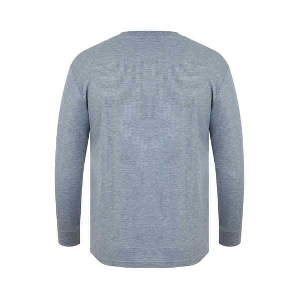 Fabric Herr Våfflad Långärmad T-shirt XL Grå Grey XL