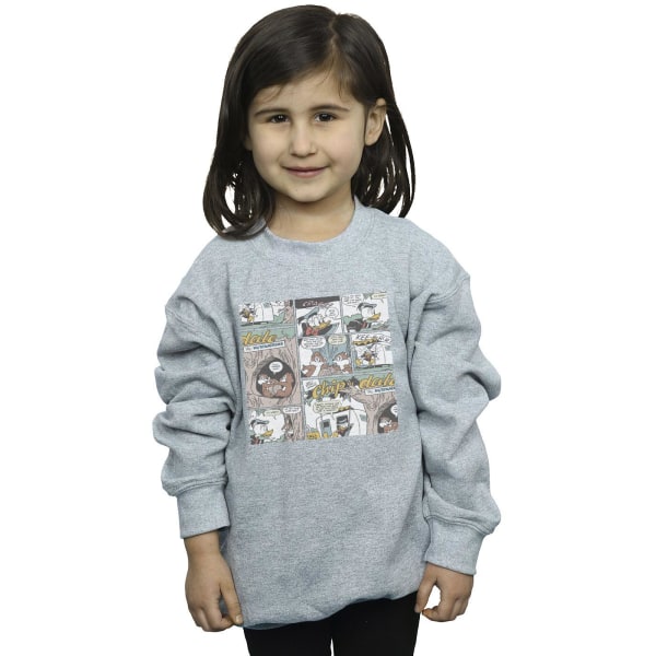 Disney Girls Chip 'n Dale Comic Sweatshirt 5-6 år Sport Gre Sports Grey 5-6 Years