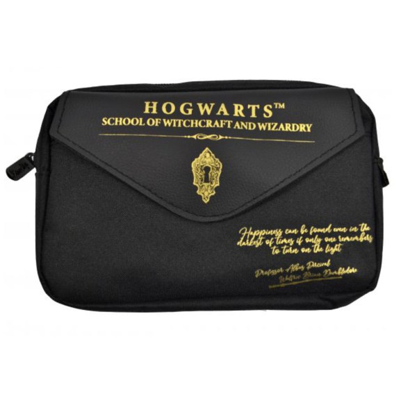 Harry Potter Hogwarts Pennfodral En Storlek Svart/Guld Black/Gold One Size