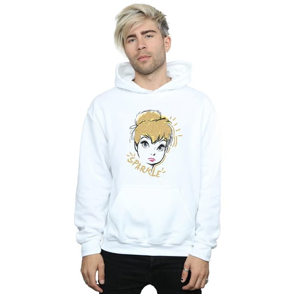 Disney Herr Tinkerbell Sparkle Hoodie S Vit White S