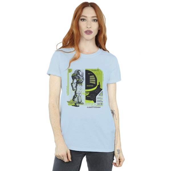 Disney Dam Lightyear Buzz Tech Panel Bomull Boyfriend Baby Blue M