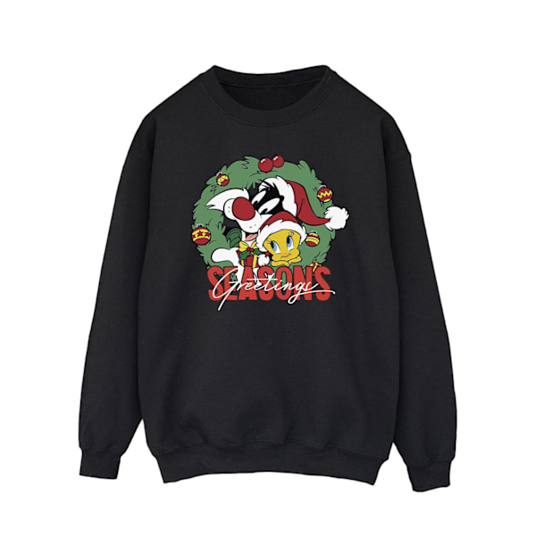 Looney Tunes Herr Säsongshälsningar Sweatshirt XXL Svart Black XXL