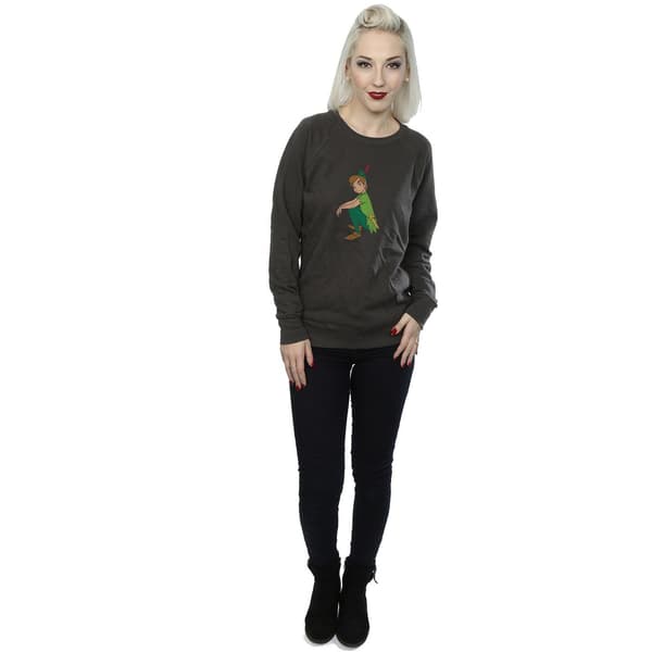 Peter Pan Dam/Dam Klassisk Heather Sweatshirt L Ljus Grafit Light Graphite L