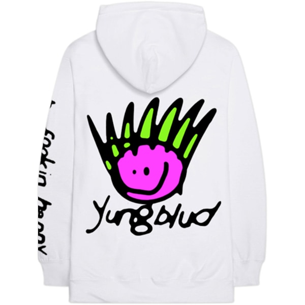 Yungblud Unisex Vuxen Ansikte Hoodie XL Vit White XL