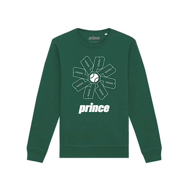 Prince Unisex Topspin Sweatshirt M Mörkgrön Dark Green M