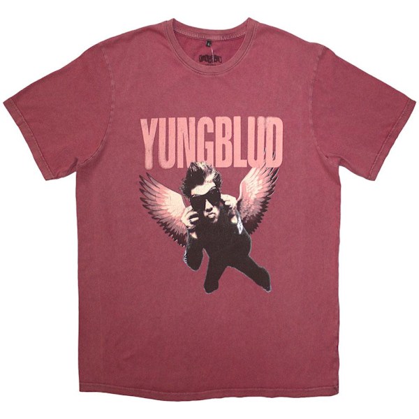 Yungblud Unisex Vuxen Wings Tvättad T-Shirt M Röd Red M