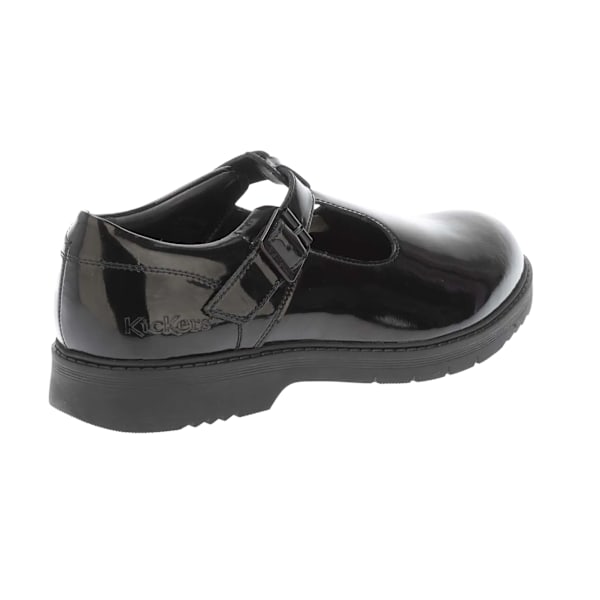 Kickers Flickor Finley Lackläder T-Bar Skor 5 UK Svart Black 5 UK