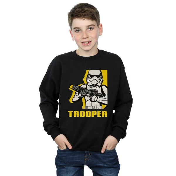 Star Wars Boys Rebels Trooper Sweatshirt 12-13 år Svart Black 12-13 Years