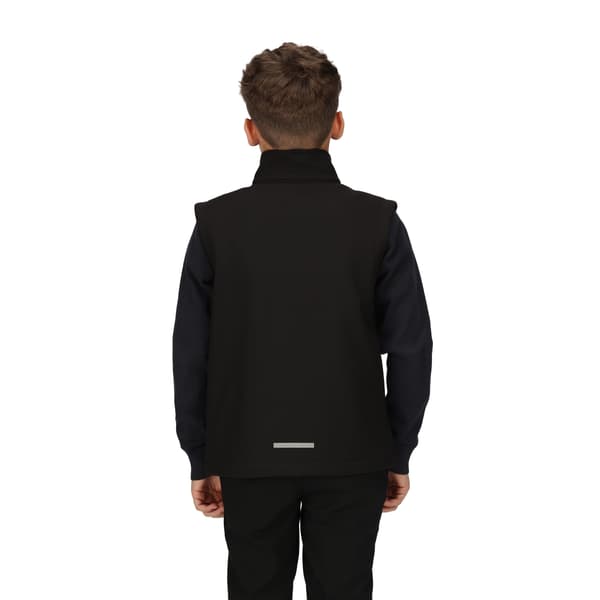 Regatta Professional Barn/Barn Softshell Reflexväst Black 11-12 Years