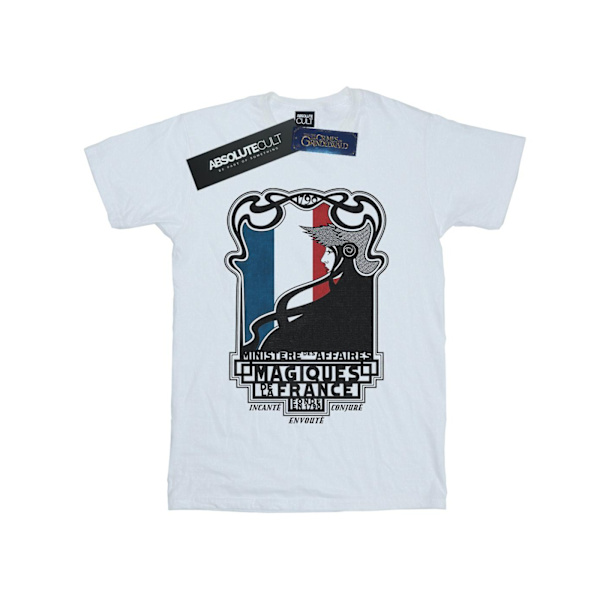 Fantastiska vidunder Mäns Magiques De La France T-shirt L Vit White L